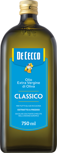 Масло оливковое DE CECCO Classico Olio Extra Vergine Di Oliva нерафинированное, высший сорт, 750мл, изображение