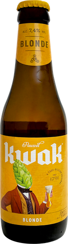 Пиво светлое KWAK Blonde фильтрованное пастеризованное 7,4%, 0.33л