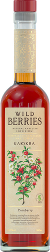 Настойка WILD BERRIES Cranberry клюква 18,5%, сладкая, 0.5л