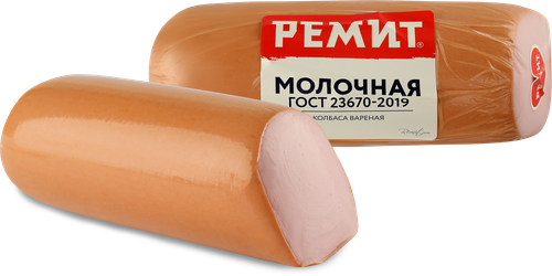 Колбаса вареная РЕМИТ Молочная, 500г, вид