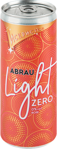 Напиток безалкогольный ABRAU LIGHT ароматизированный сильногазированный розовый, 0.25L, вид
