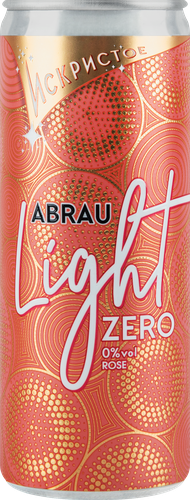 Напиток безалкогольный ABRAU LIGHT ароматизированный сильногазированный розовый, 0.25L, картинка