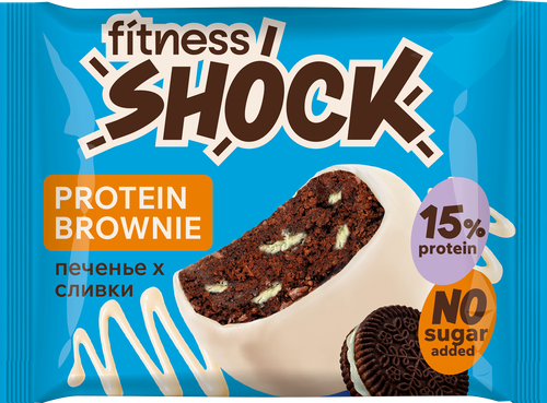 Брауни FITNESSHOCK с ароматом печенья, 50г, вид