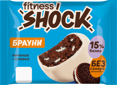 Брауни FITNESSHOCK с ароматом печенья, 50г, фотография