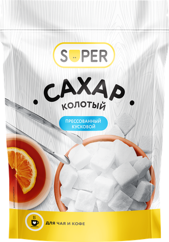 Сахар прессованный SUPER кусковой, колотый, 380г, картинка