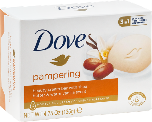 Крем-мыло DOVE Pampering Масло ши и ваниль, 135г, картинка