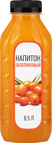 Напиток Облепиховый негазированный, 0.5л, вид