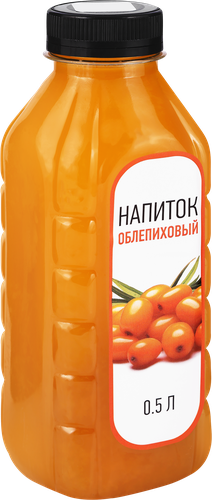 Напиток Облепиховый негазированный, 0.5л, вид