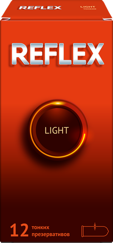 Презервативы REFLEX LIGHT из натурального латекса в смазке, 12шт, картинка