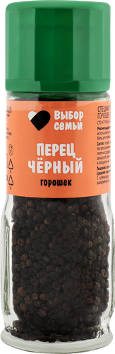 Перец черный ВЫБОР СЕМЬИ горошек, мельница, 40г, картинка