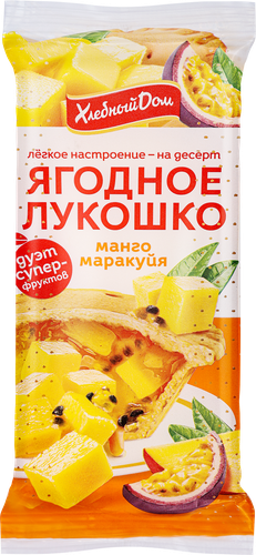 Кекс ХЛЕБНЫЙ ДОМ Ягодное лукошко, манго-маракуйя, 2х70г, изображение