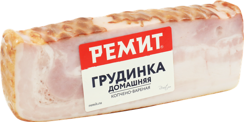 Грудинка копчено-вареная РЕМИТ Домашняя, весовая, изображение