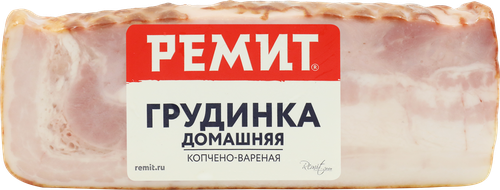 Грудинка копчено-вареная РЕМИТ Домашняя, весовая, фотография
