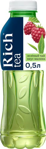 Напиток RICH Зеленый чай Малина, 0.5л, вид