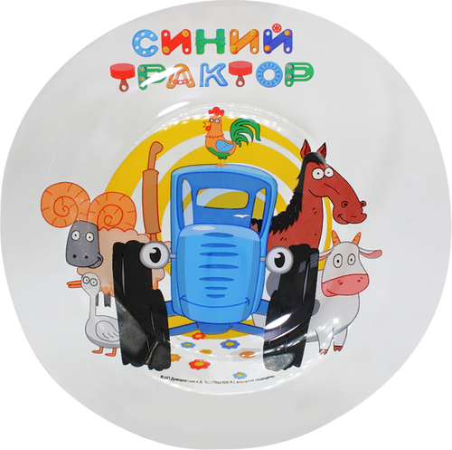 Набор посуды СИНИЙ ТРАКТОР кружка, салатник и тарелка, Арт. СТН3-1, СТН3-2, изображение