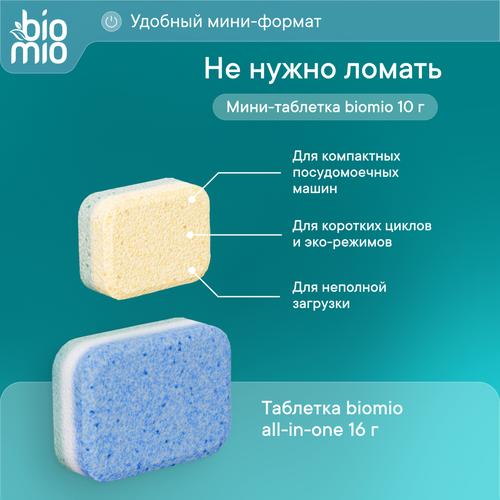 Таблетки для ПММ BIOMIO Bio-tabs Бергамот и юдзу, 25шт, крупный план