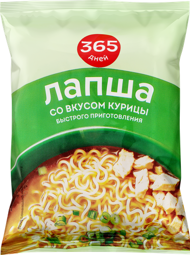 Лапша 365 ДНЕЙ Со вкусом курицы, 60г, фотография