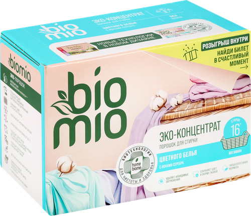 Стиральный порошок BIOMIO Bio-universal Colors&Whites Универсальный, концентрат, 500г, картинка