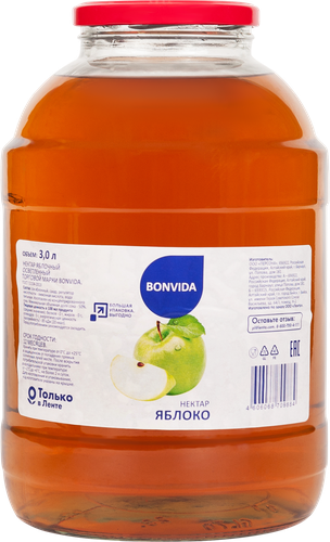 Нектар BONVIDA Яблоко, 3л, фотография