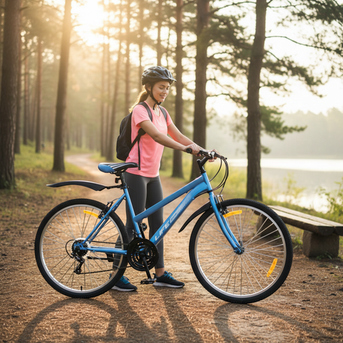 Велосипед ACTIWELL Life, колеса 26" стальная рама 18 скоростей, в ассортименте, Арт. LFE26ST-UW, изображение