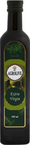 Масло оливковое AGROLIVE Extra Virgin, 500мл, крупный план