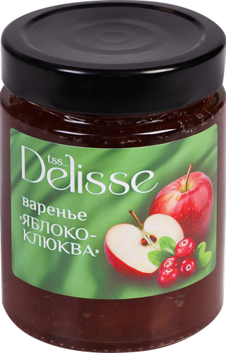 Варенье DELISSE Яблоко-клюква, 275г, детальное фото