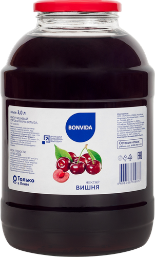 Нектар BONVIDA Вишня, 3л, изображение
