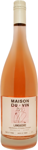 Вино MAISON DU VIN Languedoc ординарное розовое сухое, 0.75л