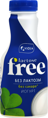Йогурт питьевой VIOLA Free безлактозный 1,3%, без змж, 270г, изображение