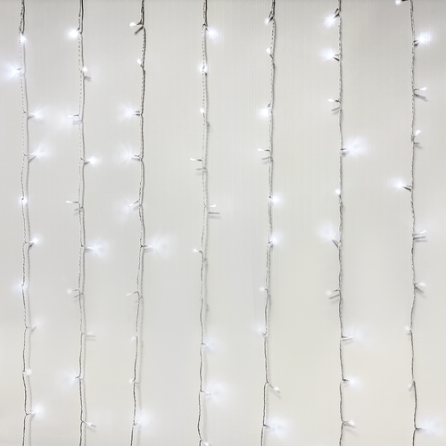Гирлянда электрическая PLATINUM CHOICE Занавес 400LED 2,5х3м холодный белый 344LED+54LED холодный мерцающий белый, IP44, Арт. 19-231225, детальное фото