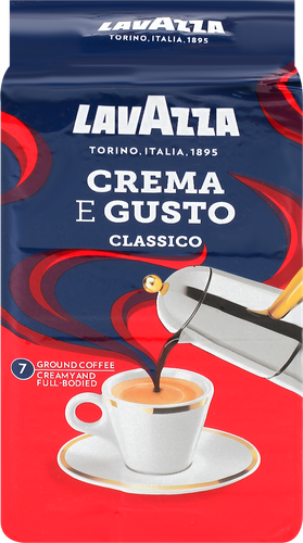 Кофе молотый LAVAZZA EX Crema e Gusto натуральный жареный, 250г, детальное фото