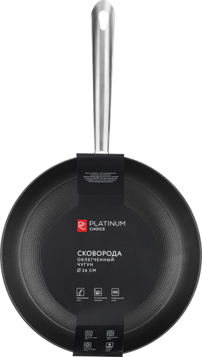 Сковорода PLATINUM CHOICE индукция 26см, облегченный чугун, Арт. AE-L3, фотография