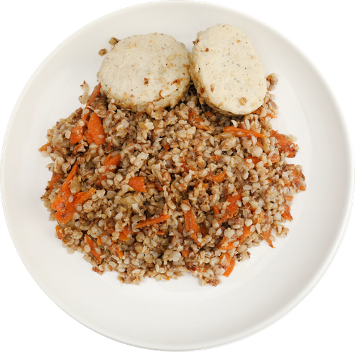 Биточки паровые с гречкой и овощами ВКУСНО ЖИТЬ, 250г, изображение