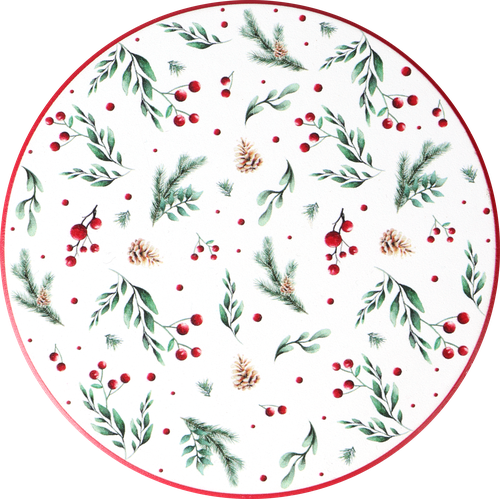 Подставка для кружки HOMECLUB Christmas Traditions 10,3х10,3х0,7см, керамика, Арт. CG65052, крупный план