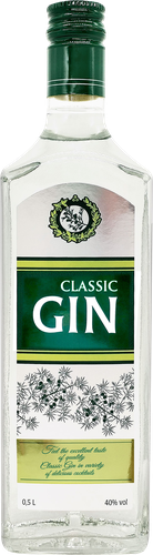 Джин CLASSIC 40%, 0.5л, изображение
