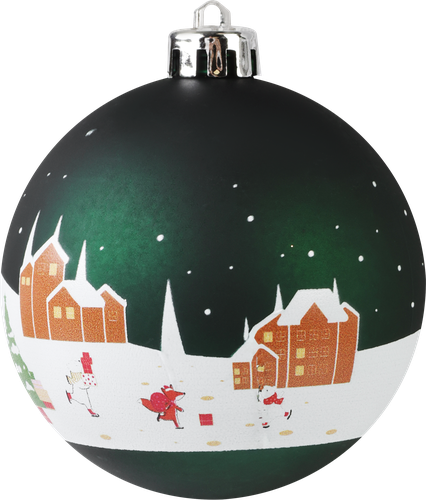 Шар елочный HOMECLUB Новогодние мотивы 8см, цвет в ассортименте, Арт. EG01-LT24S159/61/65/66, детальное фото