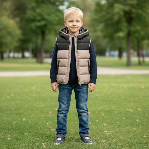 Жилет для мальчика INWIN Kids, разноцветный, Арт. KNSS25-2, крупный план