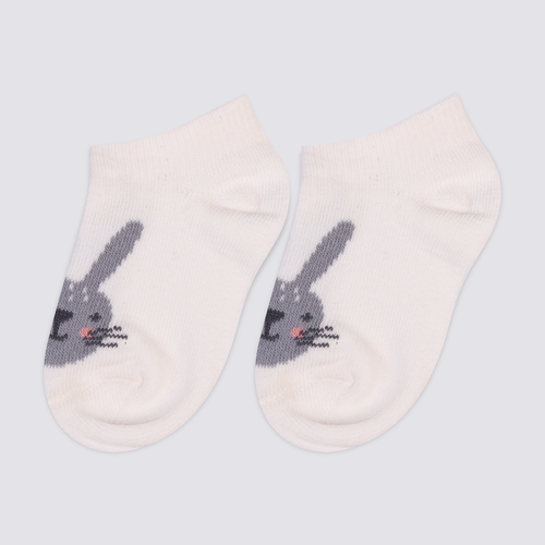 Носки детские LITTLE TIMES короткие с рисунком зайчик и медвежонок, Арт. СП1611, 2пары, картинка