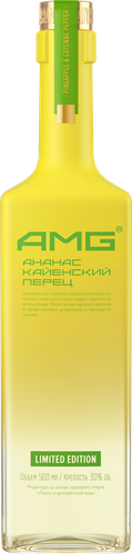 Настойка АМГ Ананас-Кайенский перец 30%, полусладкая, 0.5