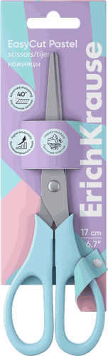 Ножницы ERICHKRAUSE EasyCut Pastel, 17см, в ассортименте, Арт. 60874, фотография