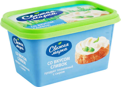 Продукт плавленый с сыром СВЕЖАЯ МАРКА со вкусом сливок 60%, с змж, 350г, фото