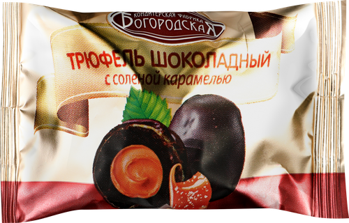 Конфеты КФ БОГОРОДСКАЯ Трюфель шоколадный с соленой карамелью, весовые, детальное фото