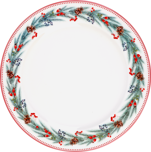 Тарелка обеденная HOMECLUB Red Berries 26,6см, фарфор, Арт. ED-p1, фотография