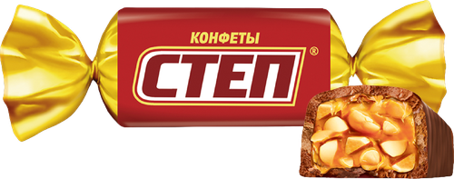 Конфеты СТЕП Золотой Степ глазированные, 174г, вид