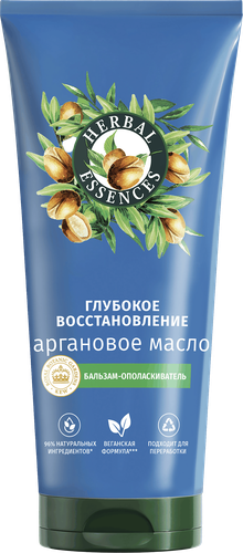 Бальзам-ополаскиватель для волос HERBAL ESSENCES Глубокое восстановление с аргановым маслом, 250мл, крупный план