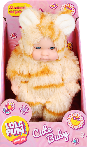 Игрушка LOLA FUN Пупс в меховой одежде, 13см, Арт. 13016, фотография