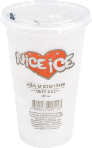 Лед NICE ICE в стакане, 500мл, фотография