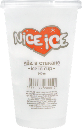 Лед NICE ICE в стакане, 500мл, фото