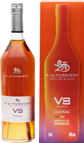 Коньяк DE FUSSIGNY Cellar blend VS ординарный 3 года 40%, п/у, 0.7л, картинка