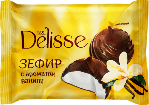 Зефир DELISSE с ароматом ванили глазированный, весовой, изображение